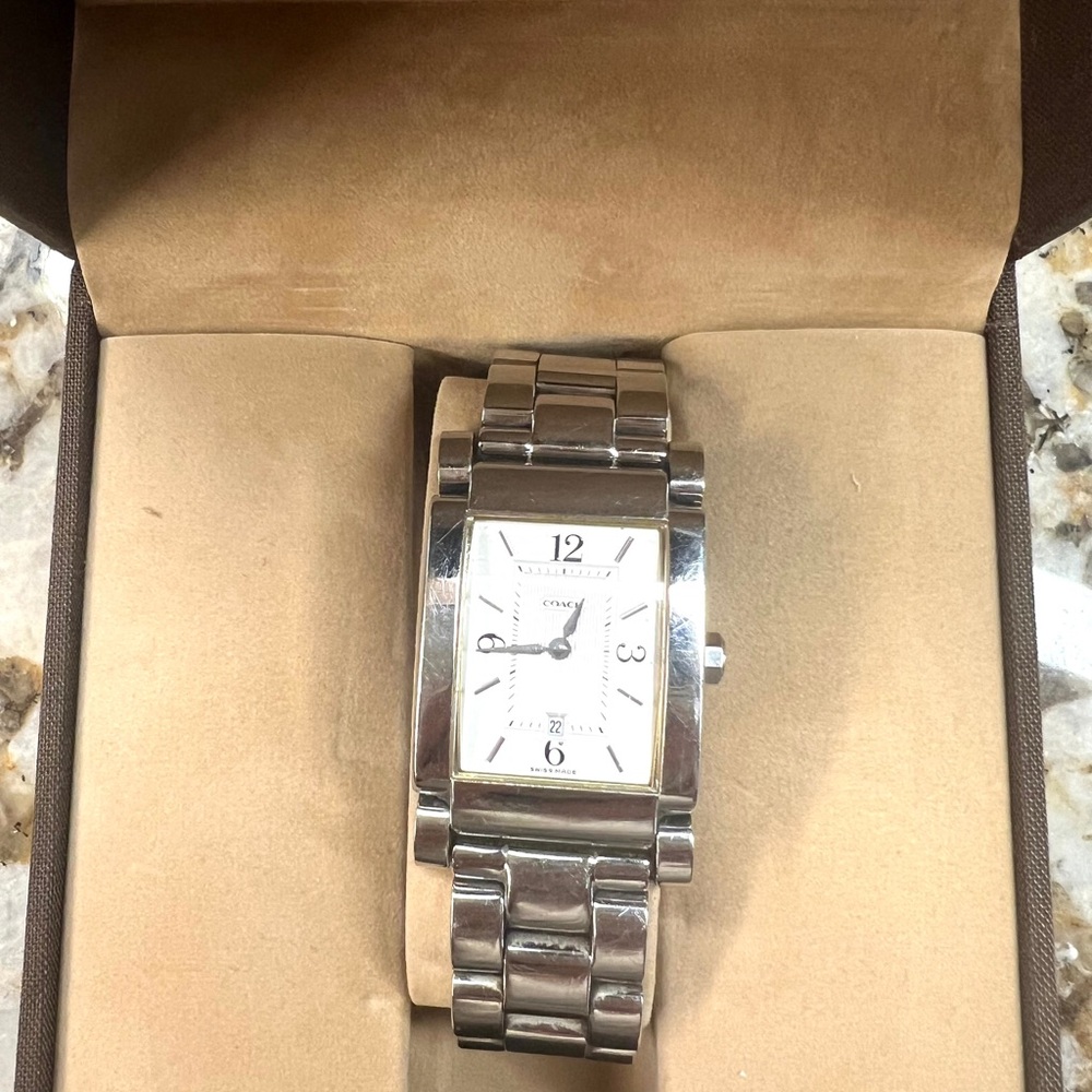 Coach Silver Watch